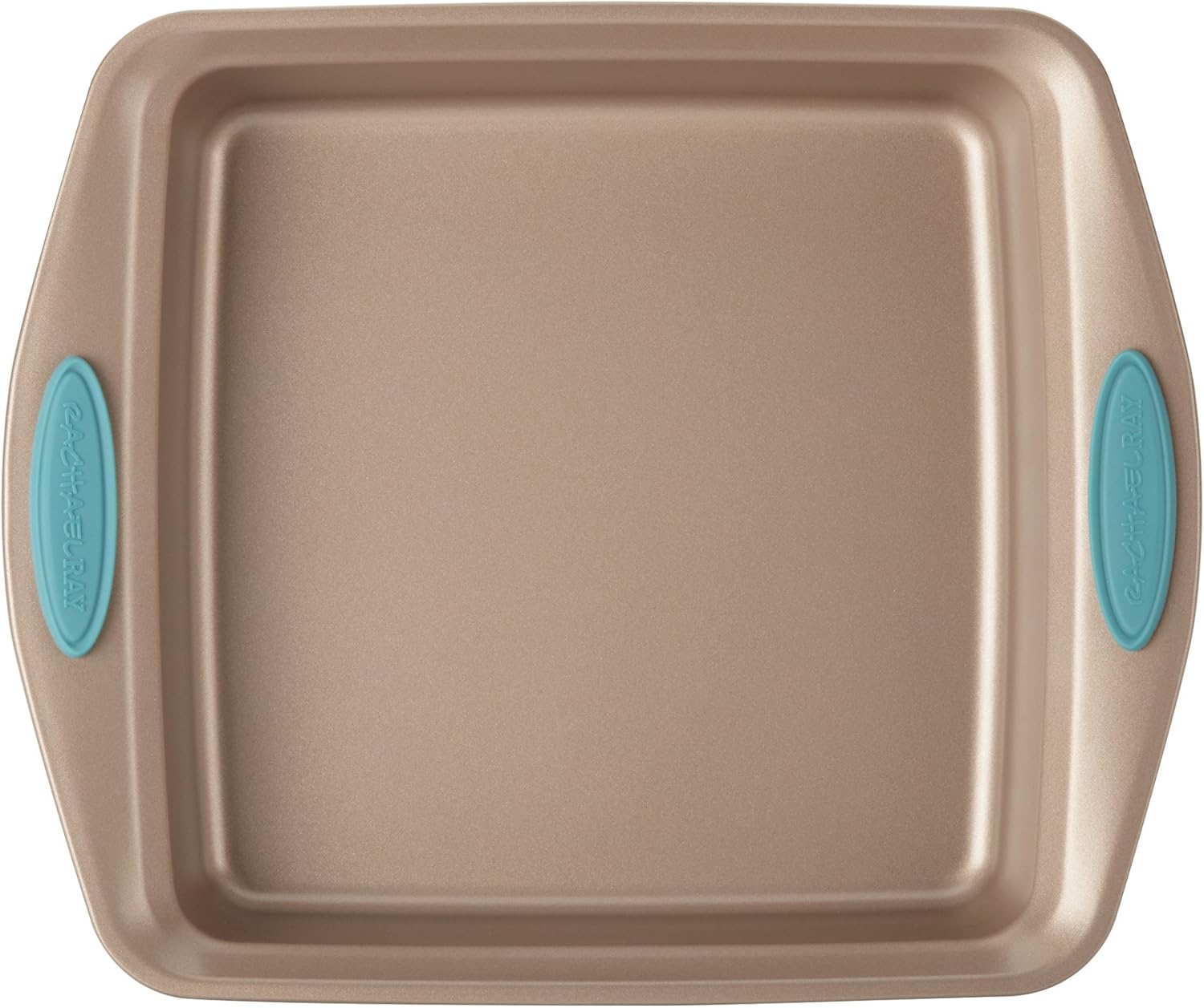 Rachael Ray Cucina Nonstick Baking Pan - 9-Inch Square Cake Pan in Brown | Easy Release & Cleanup