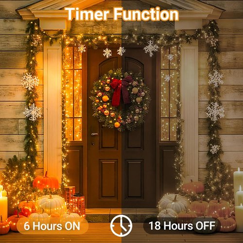 Litogo Fairy Lights - 33FT 100LED Battery Operated String Lights with Timer | 8 Dimmable Modes for Indoor Decor