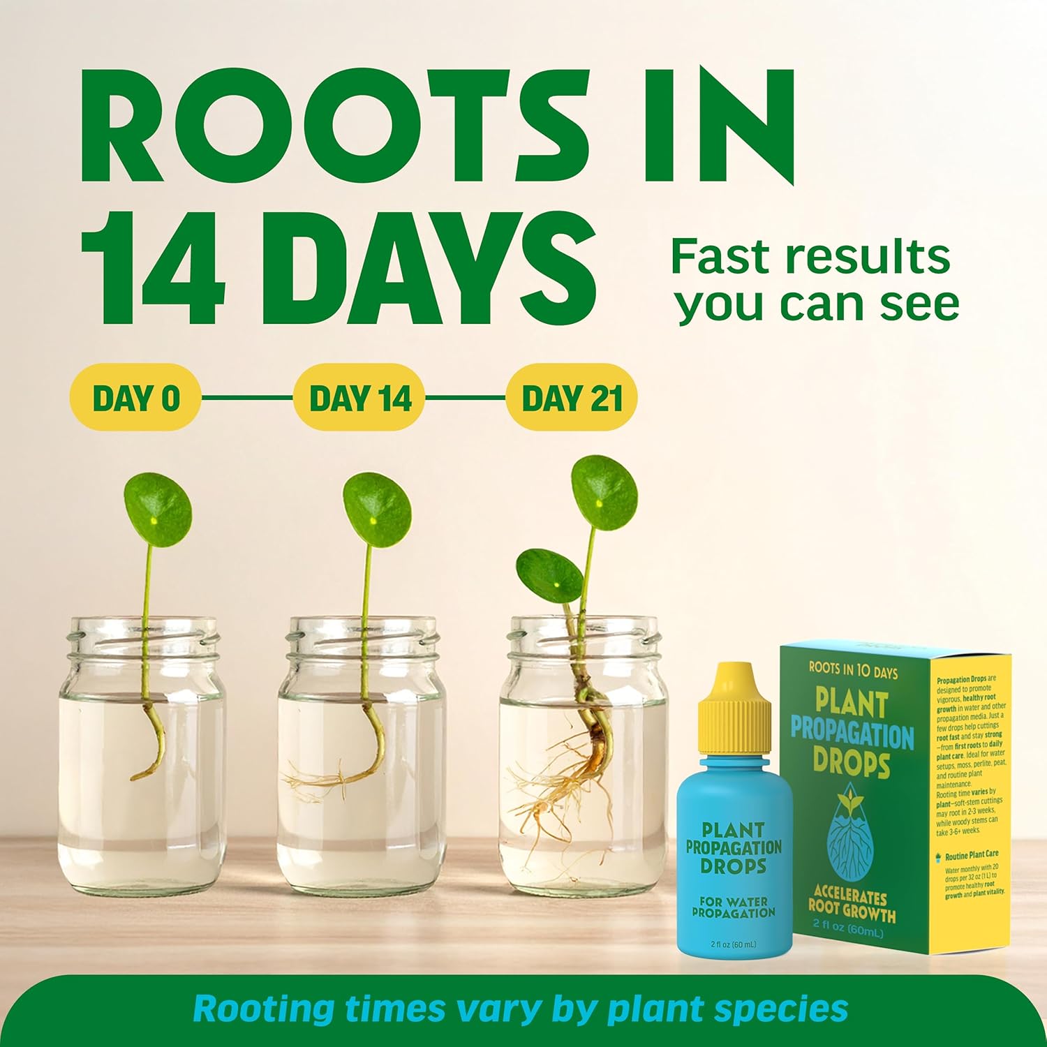 Rooting Drops for Plant Propagation - Faster, Stronger Roots & Less Shock | Supports All Cuttings & Repotting