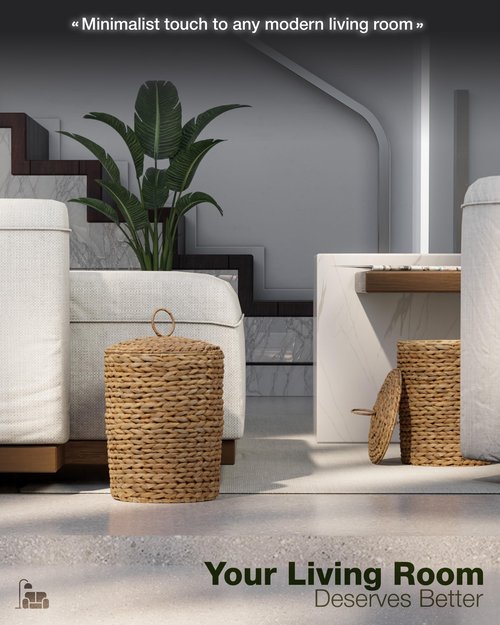 BLUEWEST 3 Gallons Wicker Trash Can with Lid,Handwoven Rattan Trash Can, Woven Decorative Wastebasket, Wicker Waste Basket with Removable Plastic Inner Bin for Bathroom, Bedroom, Office, or Kitchen