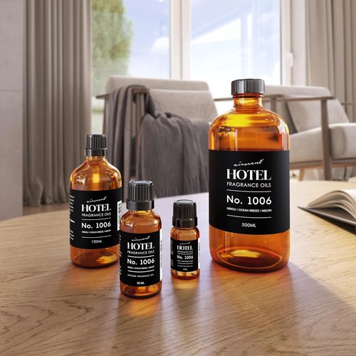 AirScent Hotel Diffuser Oil No. 1006 - Neroli Ocean Breeze Melon - Premium Fragrance for Diffusers | 10 mL Glass Dropper Bottle