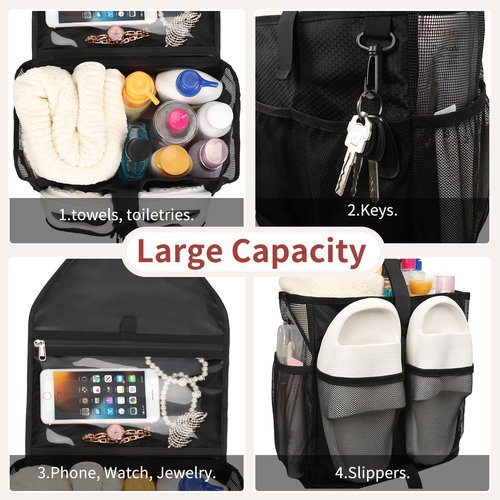 Ethereal Portable Mesh Shower Caddy - Large Capacity for College Dorms | Ideal for Beach, Gym & Swimming