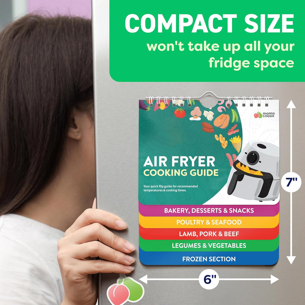 Air Fryer Cheat Sheet Magnets | Essential Cooking Guide for Perfect Air Frying - Kitchen Gadgets for Home Cooks