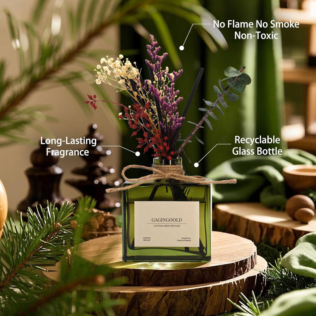 Reed | Earthy Sandalwood Scented Diffuser by [Brand Name] - 6.09 oz Long-Lasting Elegance for Home Decor