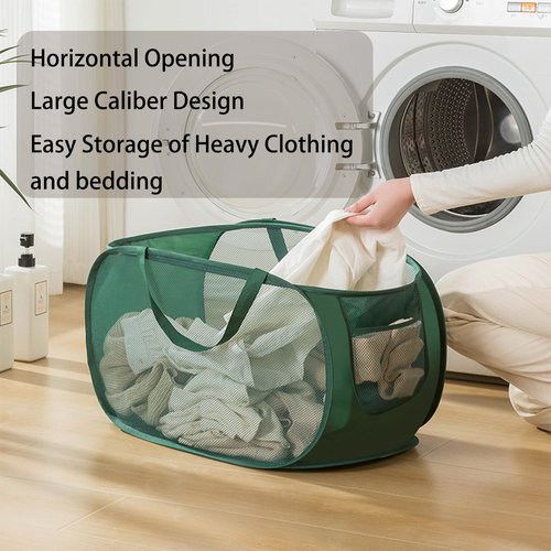 NarangOrnt 4 Pcs pop up laundry hamper Sturdy Large Capacity collapsible laundry basket,Laundry Room,Toy storage,Versatile Use-Home,Camping,Dorm,Hotel,Travel(Black) ﻿