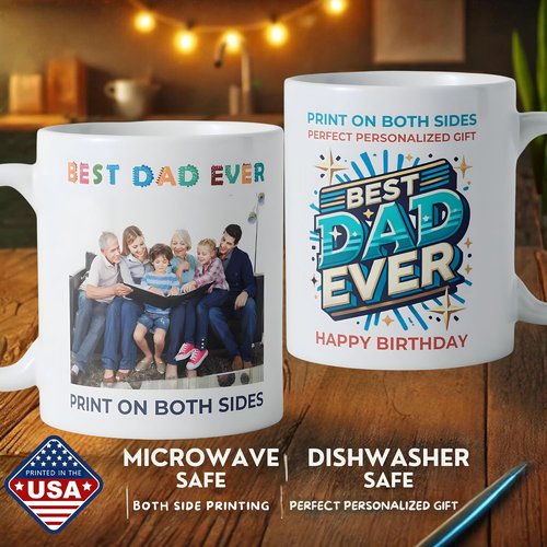 Custom Coffee Mug - Personalized 11oz Ceramic Mug with Photo, Text, or Logo | Unique Gift for Any Occasion