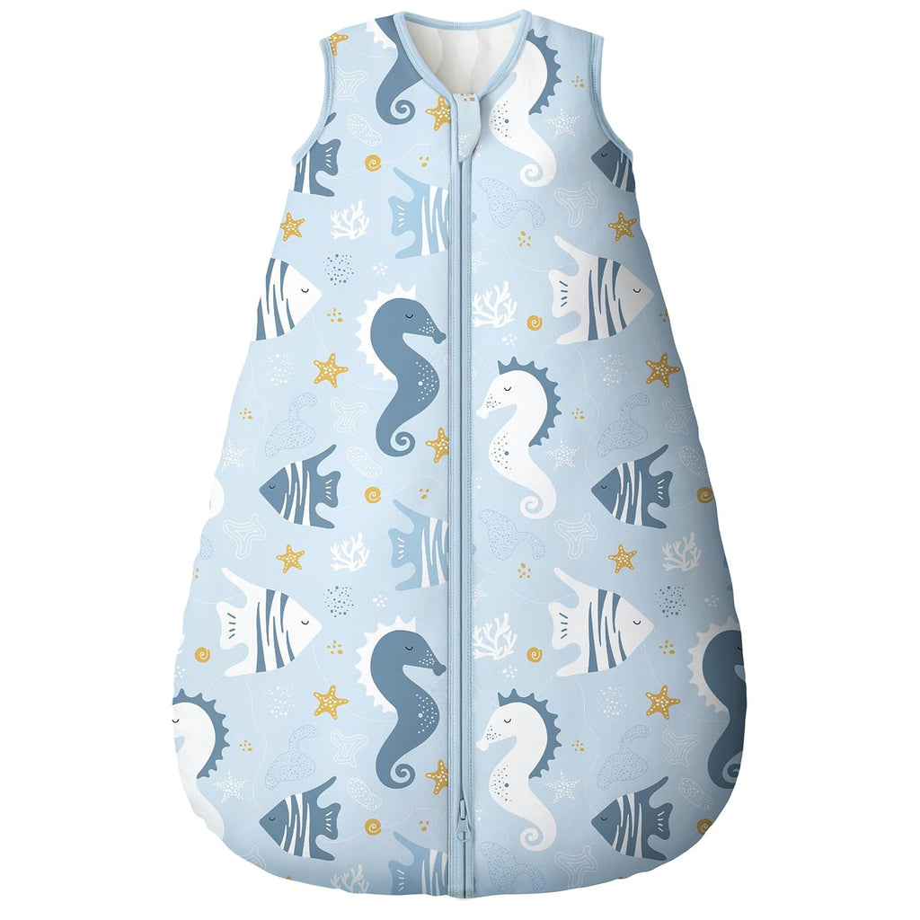 Yoofoss Baby Sleep Sack - 0-6 Months | TOG 2.5 Organic Cotton Wearable Blanket - Warm & Comfy