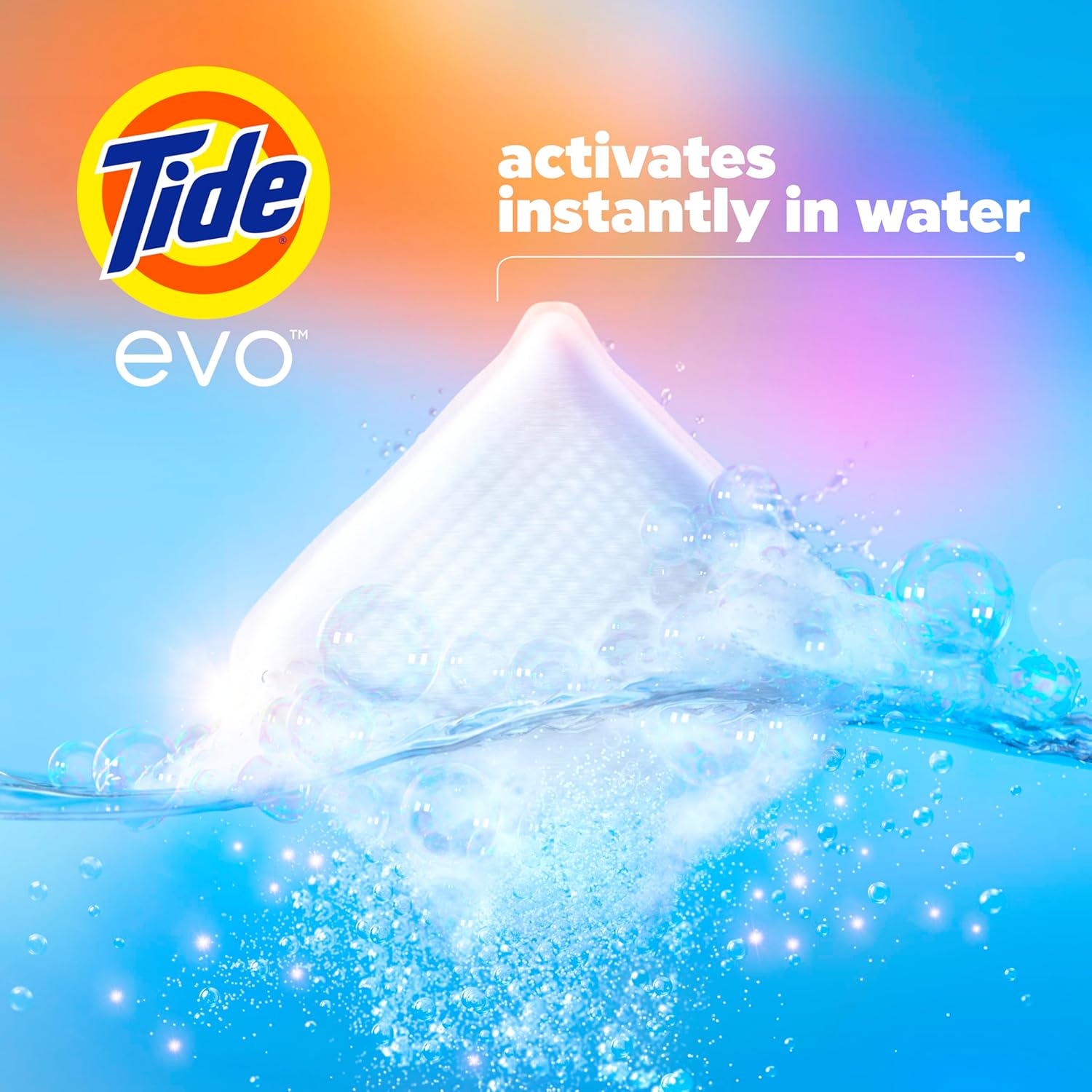 Tide Evo Original Scent Laundry Detergent - 42 Count Fiber Tiles for All Machines & Stain Removal