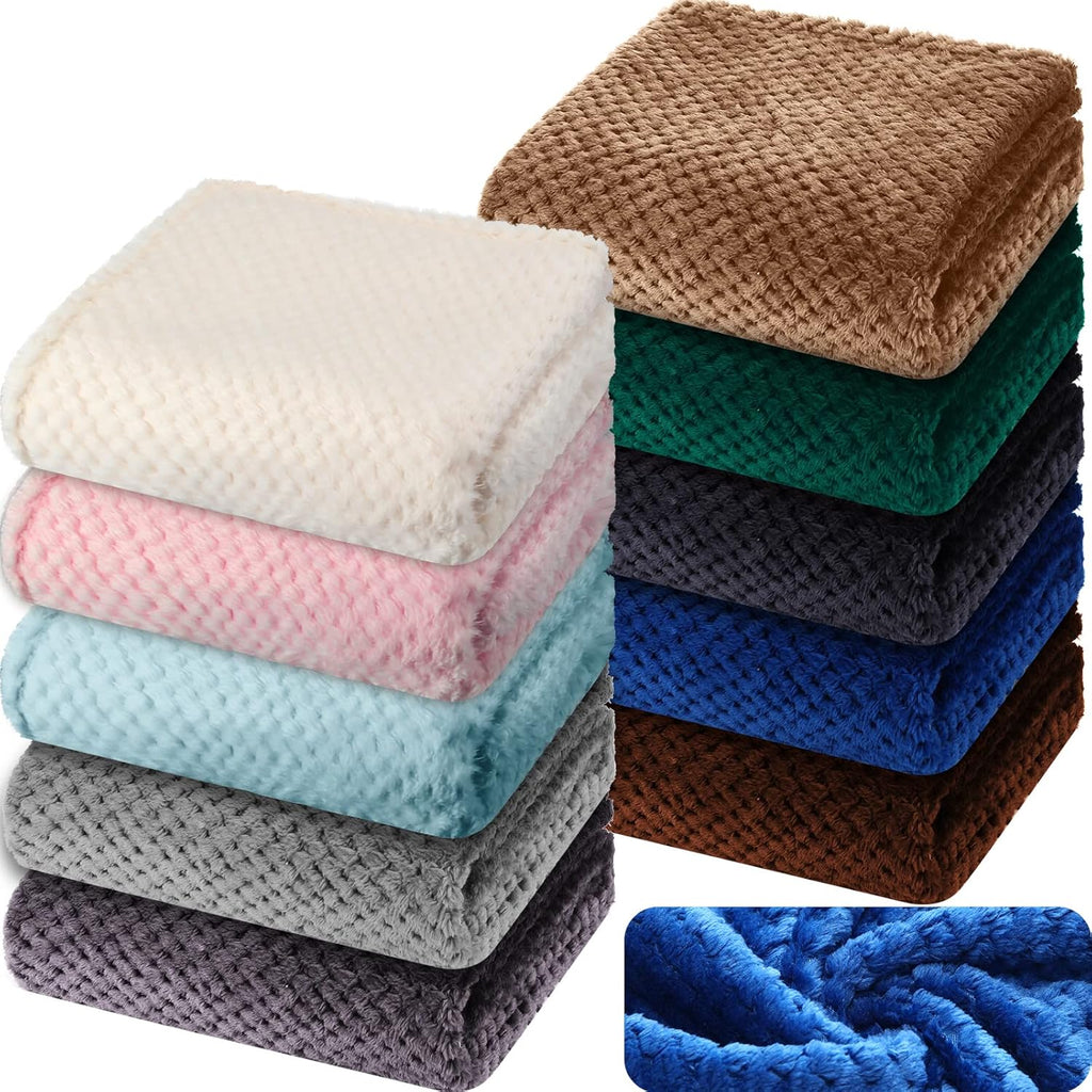 Peryiter Baby Fuzzy Blankets - Soft Toddler Throw Blankets for Crib & Stroller | 30 x 40 Inch, Vivid Colors