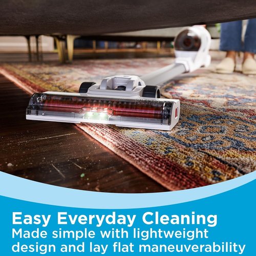 BLACK+DECKER 20V MAX Cordless Stick Vacuum Cleaner - Lightweight, Bagless, LED Lights, Gray | Up to 44 Minutes of Powerful Suction