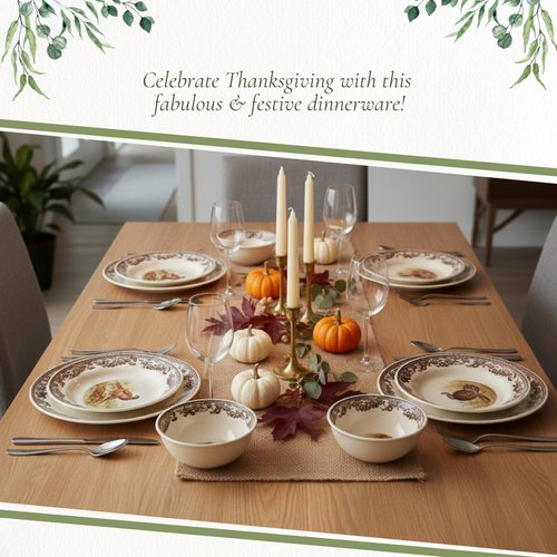 Spode Woodland 4" Dip Bowls - Assorted Animal Designs | Porcelain Ceramic Hunting-Themed Tableware | Microwave & Dishwasher Safe | For Dips, Sauces, Snacks, and Desserts