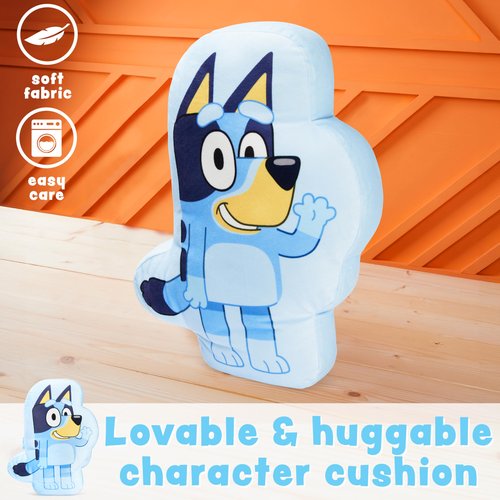 Bluey 3D Plush Pillow for Kids Cute Cuddle Pillow Sham Pillow Stuffed Animal Character Bedroom Accessories Gifts for Kids