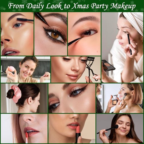 Makeup Advent Calendar 2025, 24 Days Christmas Beauty Countdown Calendar Makeup Set for Adult Women & Teen Girls, Ideal Xmas Holiday Surprise Gifts for Women