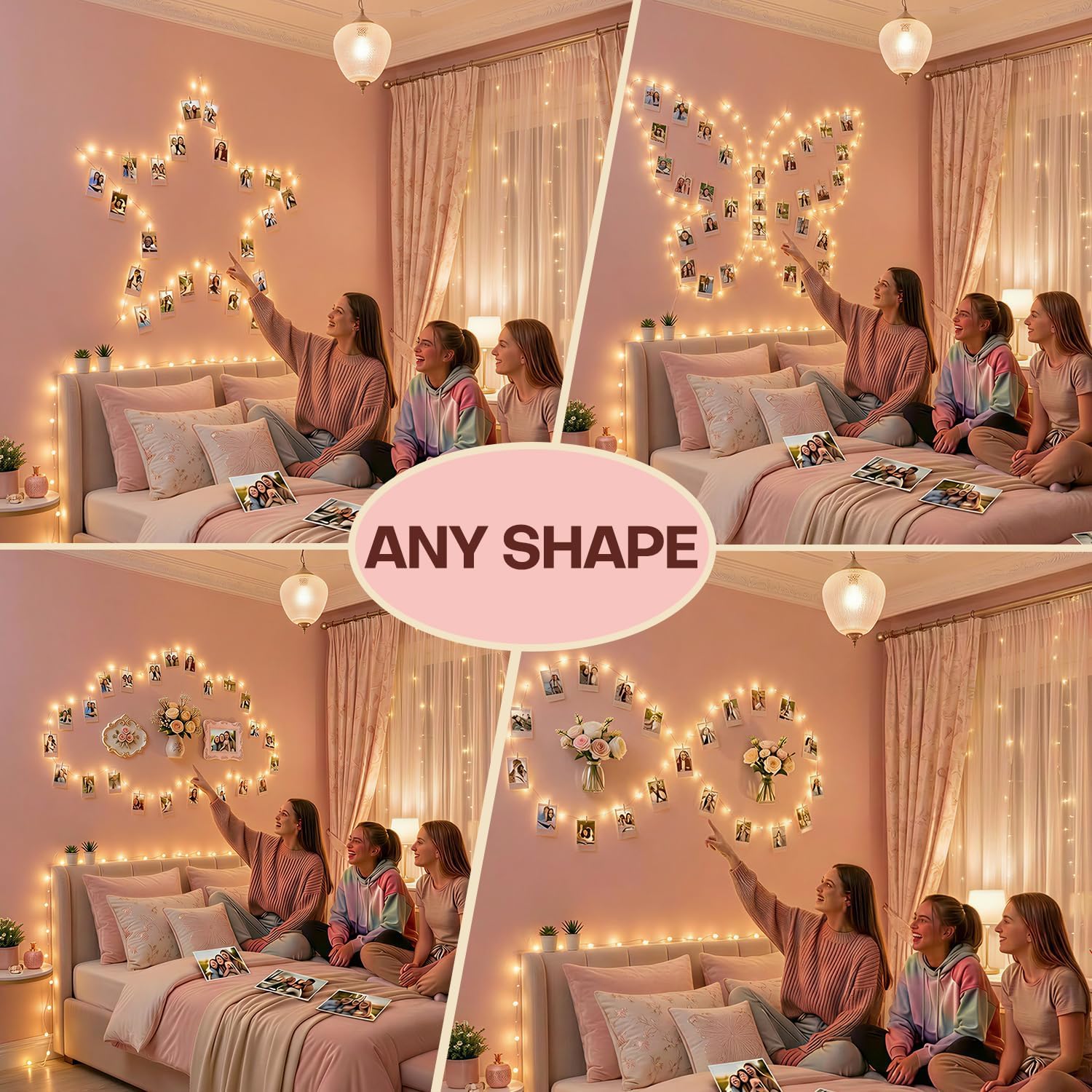 Skiennix Aesthetic 40Ft 120LED Fairy Lights - 8 Modes, Timer & Waterproof | Perfect Teen Girl Gift for Dorm Décor