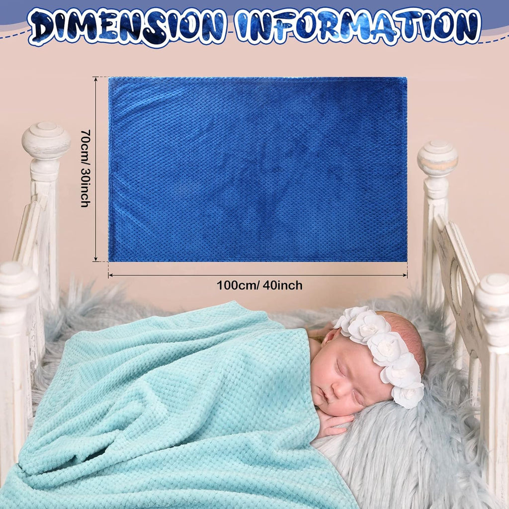 Peryiter Baby Fuzzy Blankets - Soft Toddler Throw Blankets for Crib & Stroller | 30 x 40 Inch, Vivid Colors