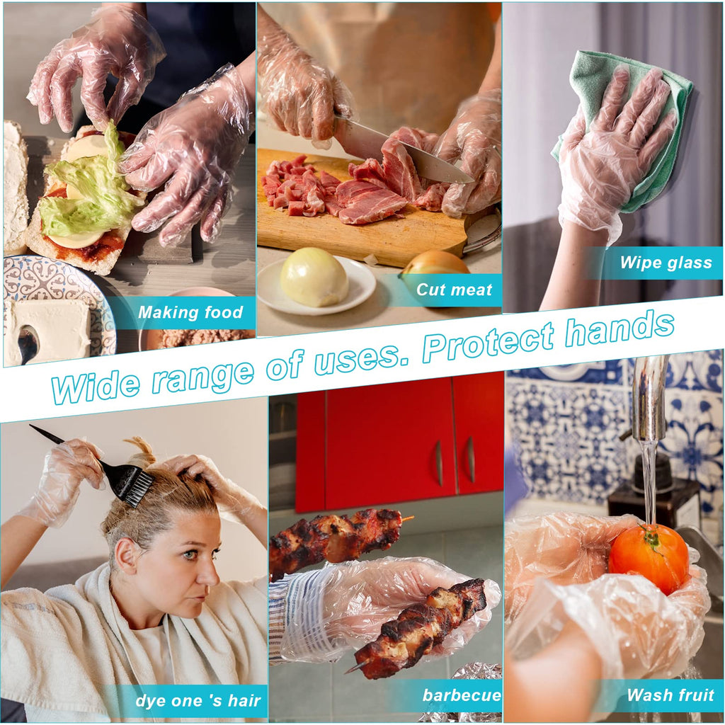 AiDiAiLa 800PCS Disposable Plastic Gloves For Isolating Bacterial Stains That Can Come Into Direct Contact With Food…