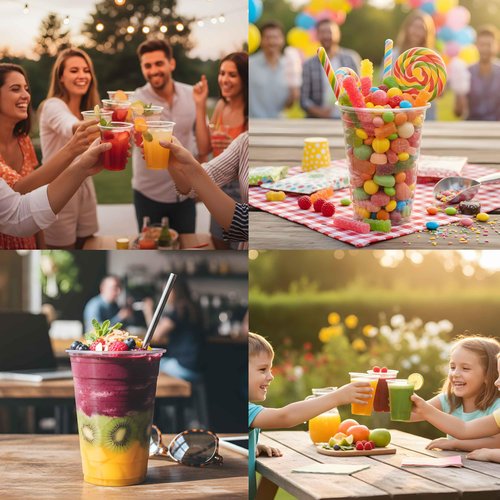 BONSTOCK 1300 Pack 7 oz plastic cups disposable, 7 Ounce Plastic Cups, 7 oz Cup for Birthday Parties, Picnics, Ceremonies, and Weddings