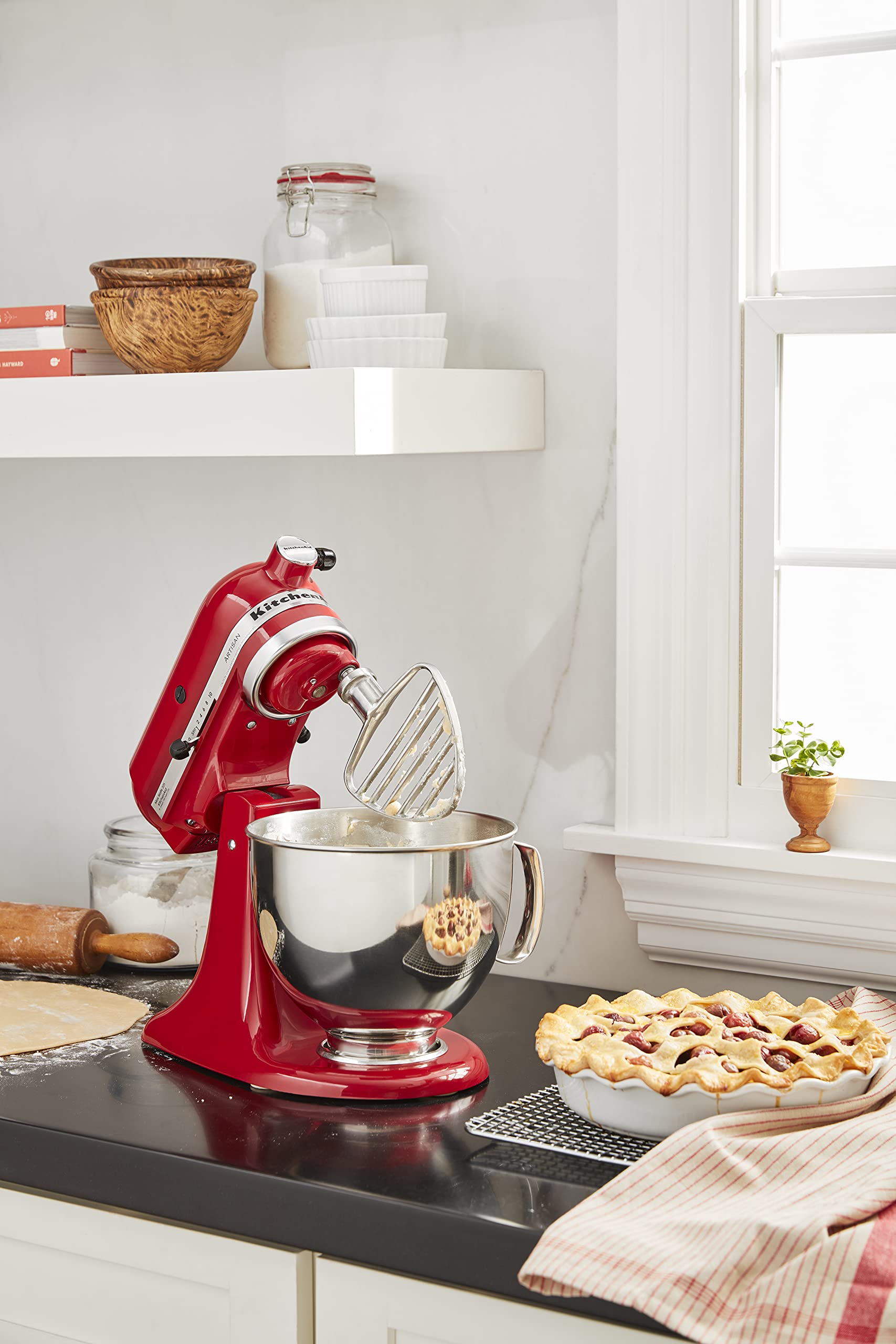 KitchenAid Pasty Beater for 4.5/5Q Tilt Head Stand Mixers, Stainless Steel - KSMPB5SS