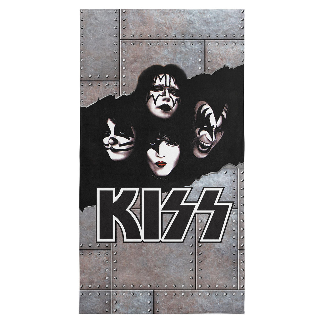 Northwest KISS Breakout Beach Towel, Rock and Roll Pool and Bath Towel, Soft and Absorbent, Quick Dry, 30 x 60 inches