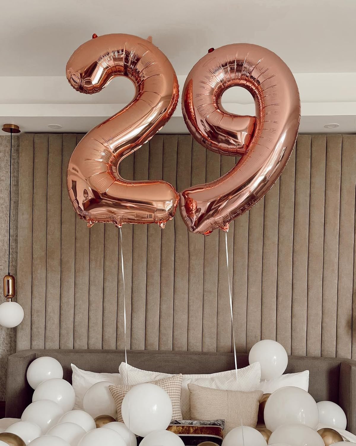 Rose Gold Number 1 Balloon - 40 Inch Shiny First Birthday Decoration for Boys & Girls