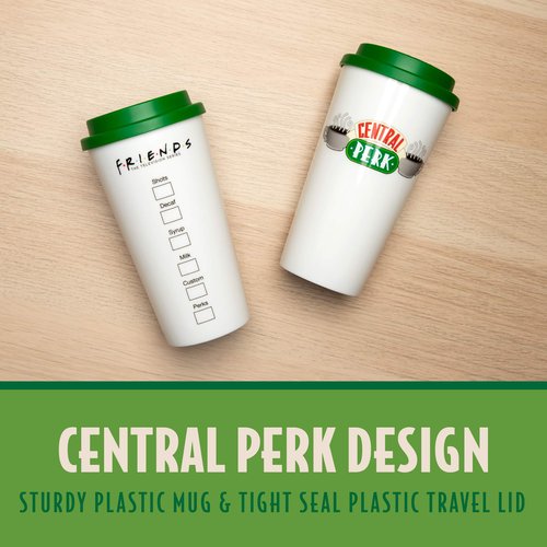 Paladone Friends TV Show Travel Mug, Central Perk Coffee Mug Officially Licensed Merchandise