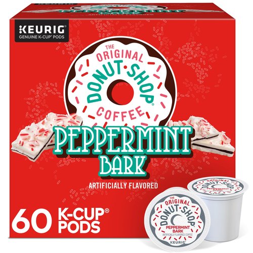 The Original Donut Shop Peppermint Bark Keurig Single-Serve K-Cup Pods, Light Roast Coffee, 60 Count