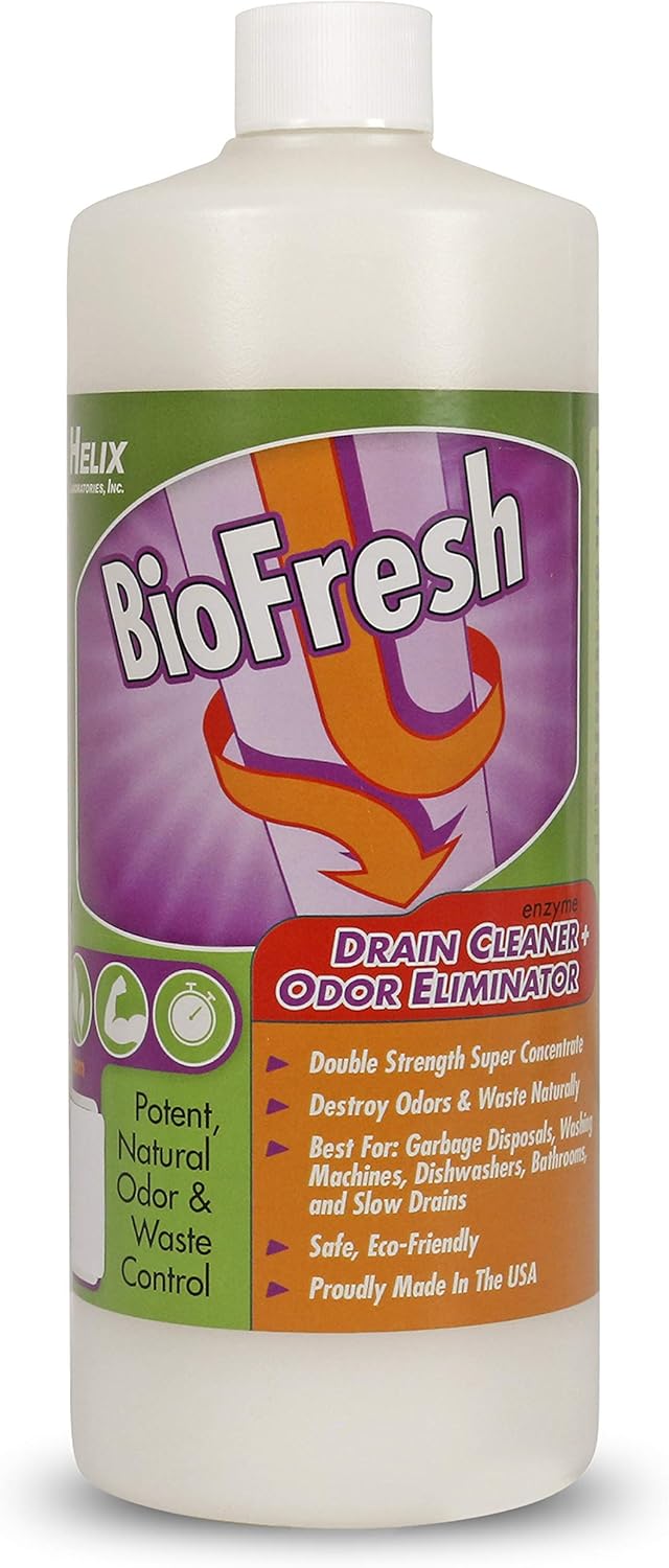 Skiennix Enzyme Drain Cleaner & Deodorizer - Eliminate Odors in Sinks, Showers & Septic Systems | 32oz