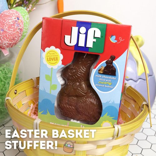 Jif Milk Chocolate Peanut Butter Bunny - Perfect Easter Basket Stuffer Candy | 2 Ounces (Pack of 3)