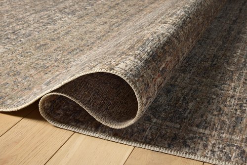 Loloi Amber Lewis Molly Collection MOL-04 Navy/Blush 3'-0" x 5'-0" Low Pile Accent Rug