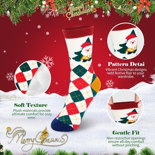 Advent Calendar 2025 | 12-Day Countdown Christmas Socks Set - Perfect Holiday Gifts for Women