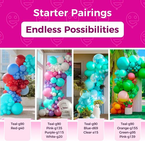 Bezente Teal Balloons - 100 Pack 12-Inch Round Latex Balloons for Weddings, Graduations & Parties