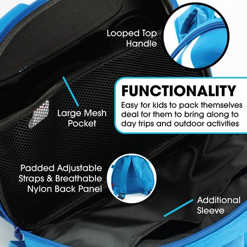KIDDIETOTES Car Backpack for Boys and Children – Three Color Options of Cars Backpack for Toddlers – Perfect for Daycare, Preschool, Kindergarten, and Elementary School