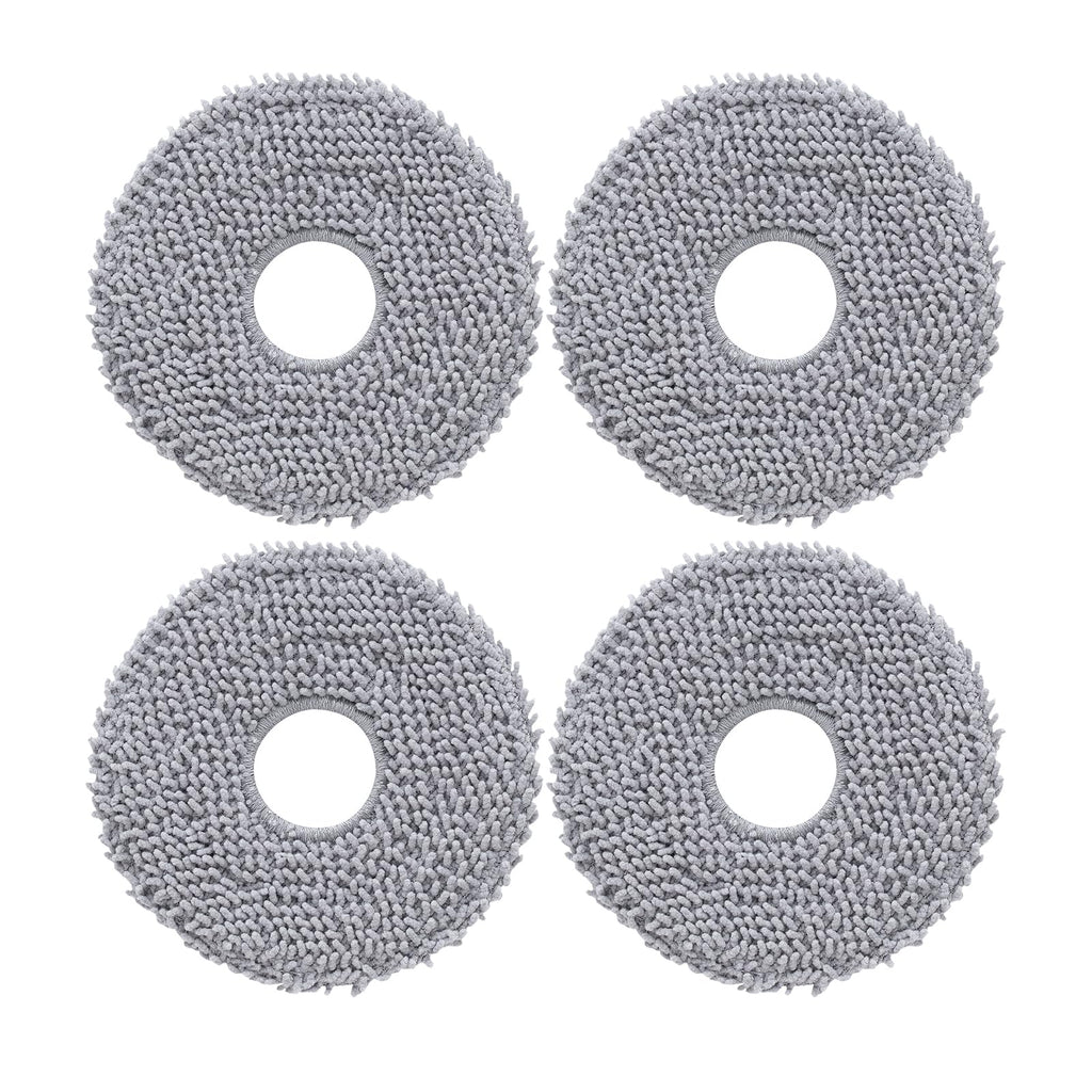 roborock 4 Pack Microfiber Mop Cloths Qrevo Curv, Qrevo Curv S5X, Qrevo Edge Robot Vacuum, Mop Pad Replacement Accessories