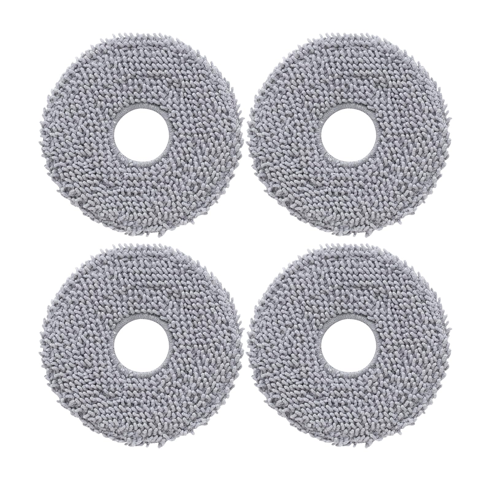 roborock 4 Pack Microfiber Mop Cloths Qrevo Curv, Qrevo Curv S5X, Qrevo Edge Robot Vacuum, Mop Pad Replacement Accessories