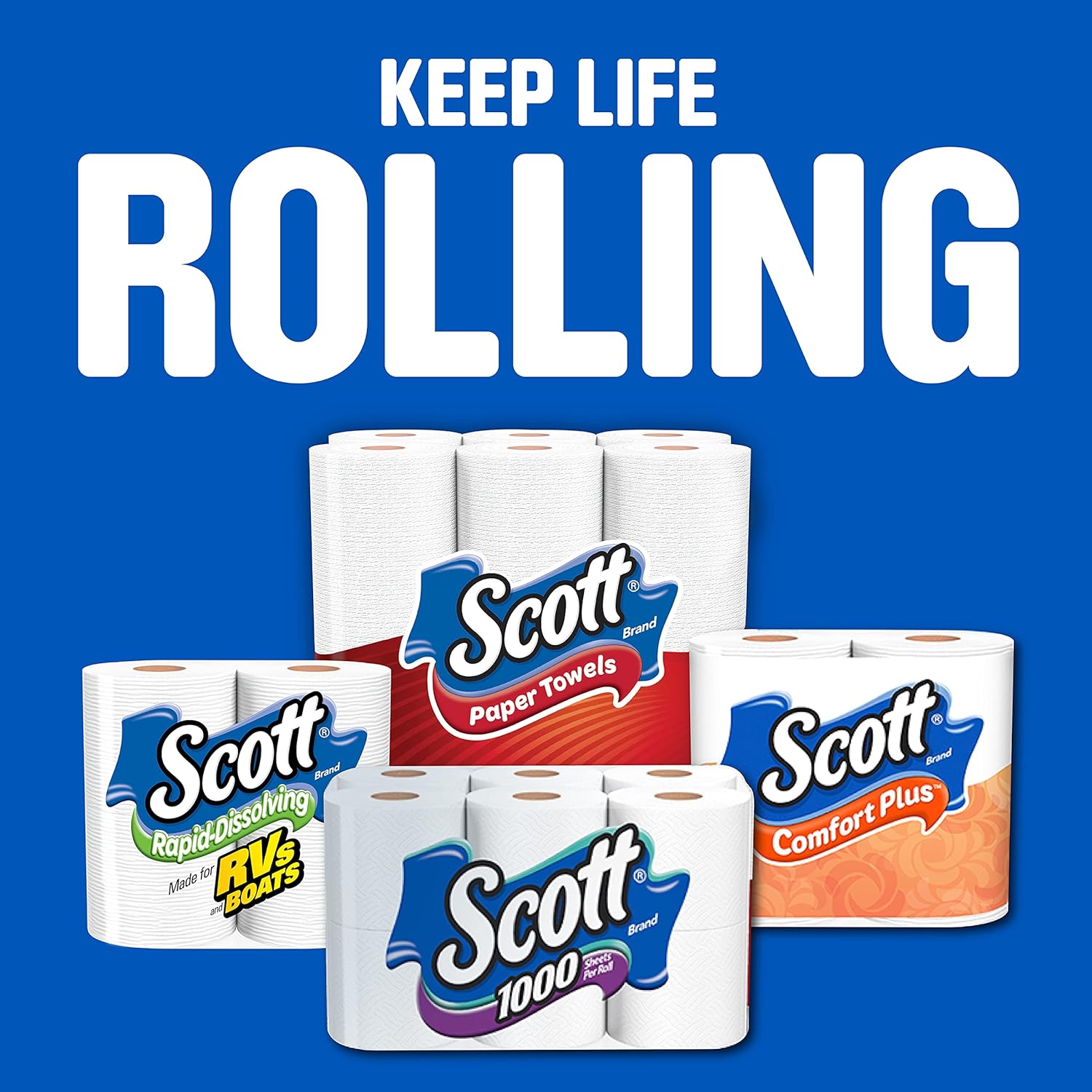 Scott Paper Towels - Choose-A-Sheet Mega Rolls | 12 Rolls = 22 Regular Rolls (102 Sheets Each)