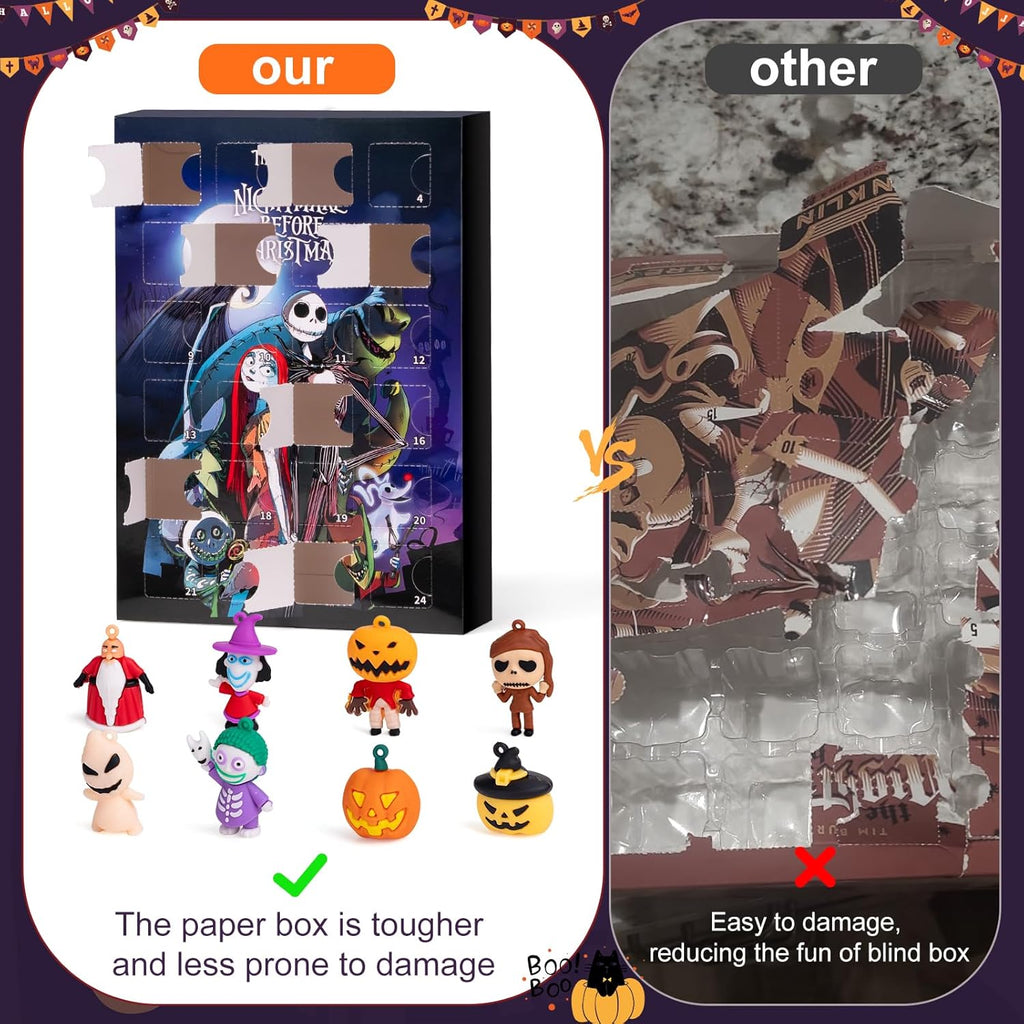 Nightmare Before Christmas Advent Calendar - 24 Collectible Surprises for Kids & Adults | Holiday Countdown