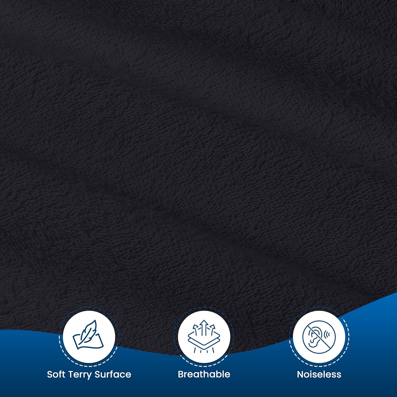 Utopia Bedding Waterproof Mattress Protector - Premium Terry Fitted Cover, Twin XL, Breathable (Black)