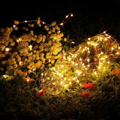 Joomer LED Fairy Lights - 4 Pack 16FT Battery Operated Starry String Lights with Timer | Warm White Indoor Decor