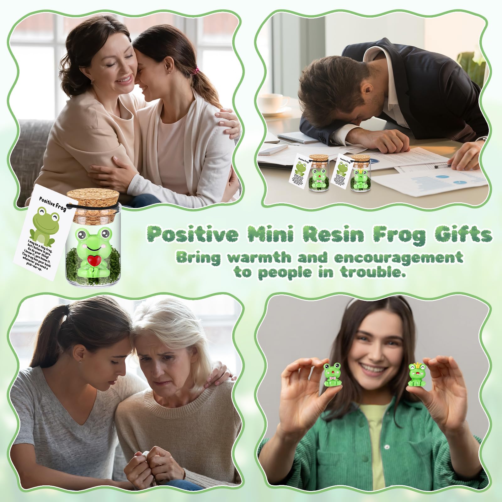Fumete 35 Set Employee Appreciation Gifts Bulk for Coworkers Staff - Thank You Desk Pet Animal Pun Note Card Teacher Appreciation Gifts for Volunteer Nurses Team Graduation Party Favors (Frog)