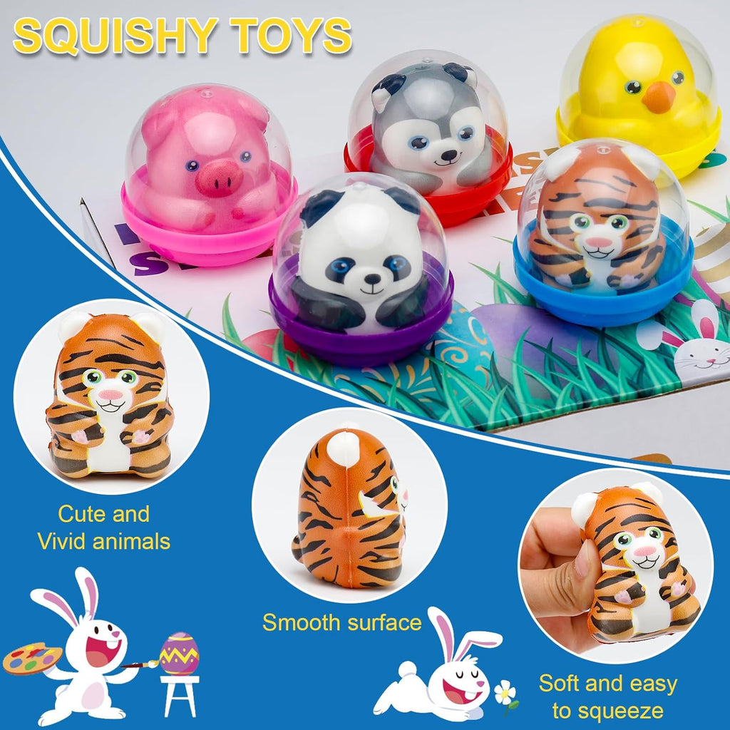 Skiennix 30-Pack Slow Rising Animal Party Favors - Fun Goodie Bag Stuffers for Kids' Birthdays & Classroom Prizes