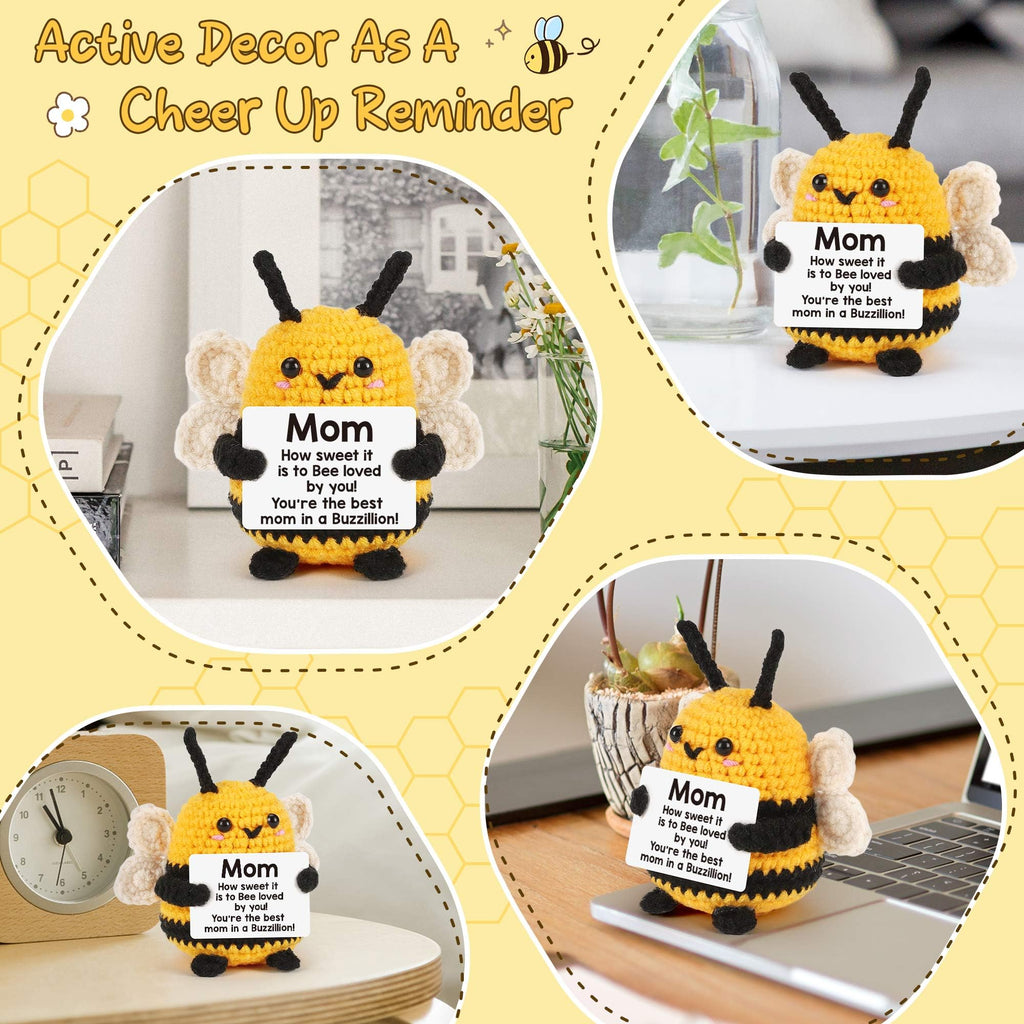 Mothers Day Mother Gifts for Mom Mothers Day from Daughter Son - Mom Gifts Mother's Day Mother-in-law Birthday Gift Ideas for Best Moms Ever Mama Mommy, Happy Birthday Cute Small Crochet Bee Present