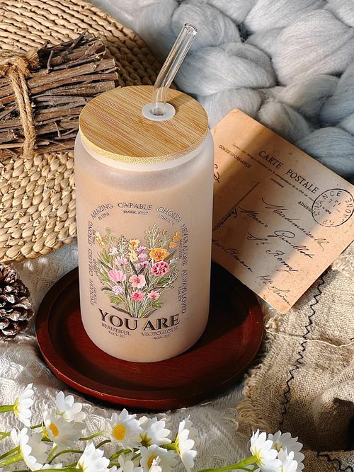 Christian Birthday Gifts for Women, Religious Spiritual Gifts for Women, Catholic Inspirational Baptism Encouraging Thank You Gift for Sisters in Christ Mom Ladies Friends Sister, 16oz Glass Tumbler