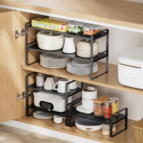 Asiingkel Multi-Functional Metal Shoe Rack, Space-Saving, Perfect for Entryway, Closet, Bathroom, etc. - Sturdy and Durable, High Weight Capacity（1PACK/Black/Large