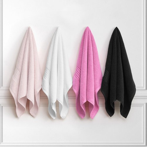 Juicy Couture Alyssa Luxurious 6 Piece Bath Towel Set - (2) Bath Towels, (2) Hand Towels, and (2) Washcloths - Black Premium Bathroom Towel Set