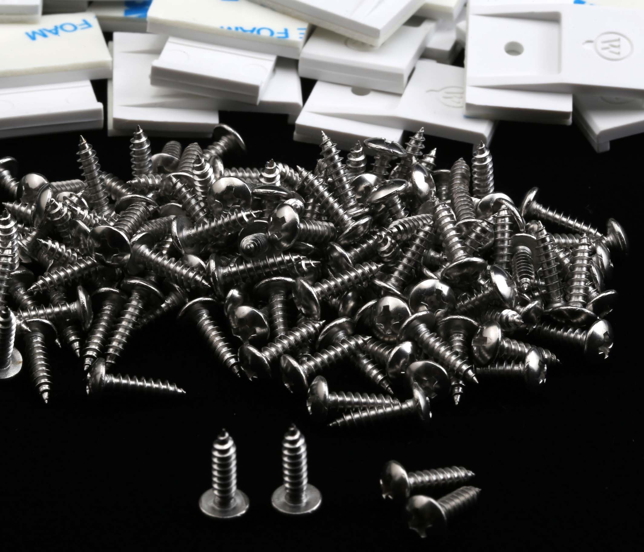 100 Pcs Screw Clips for Permanent Outdoor Lights with M3*12mm 316 Stainless Steel Screws Included Compatible with Govee Permanent Outdoor Lights H705A, H705B, H705C, H705D, H705E, H705F, H706A...