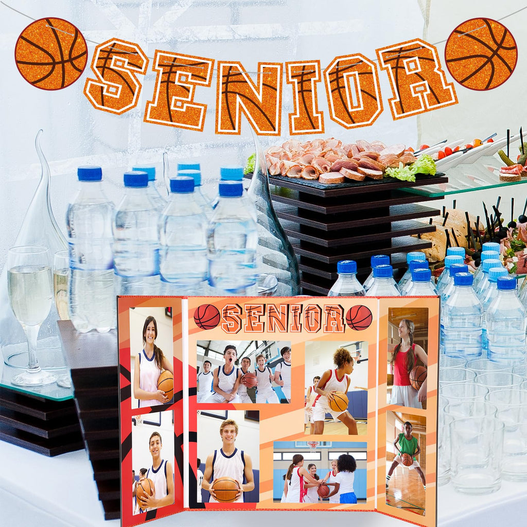 Dunzoom Basketball Senior Night Gifts Basketball Picture Frame for 4x6 Photographs 8 Photo 2026 Senior Night Picture Frame Graduation Gifts for Sport Theme Party Favors Supplies