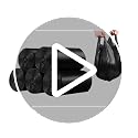 100 Count Durable 4 Gallon Black Trash Bags with Handles