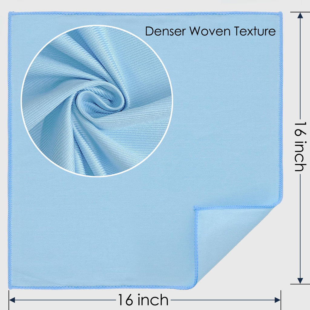 ATZNZIK 24 Pack Microfiber Glass Cleaning Cloth 16 Inch X 16 Inch Polishing Cloths Glass Cleaning Towel Lint Free Cloth for Cleaning Windows, Glasses, Mirrors, Windshields, Stainless Steel
