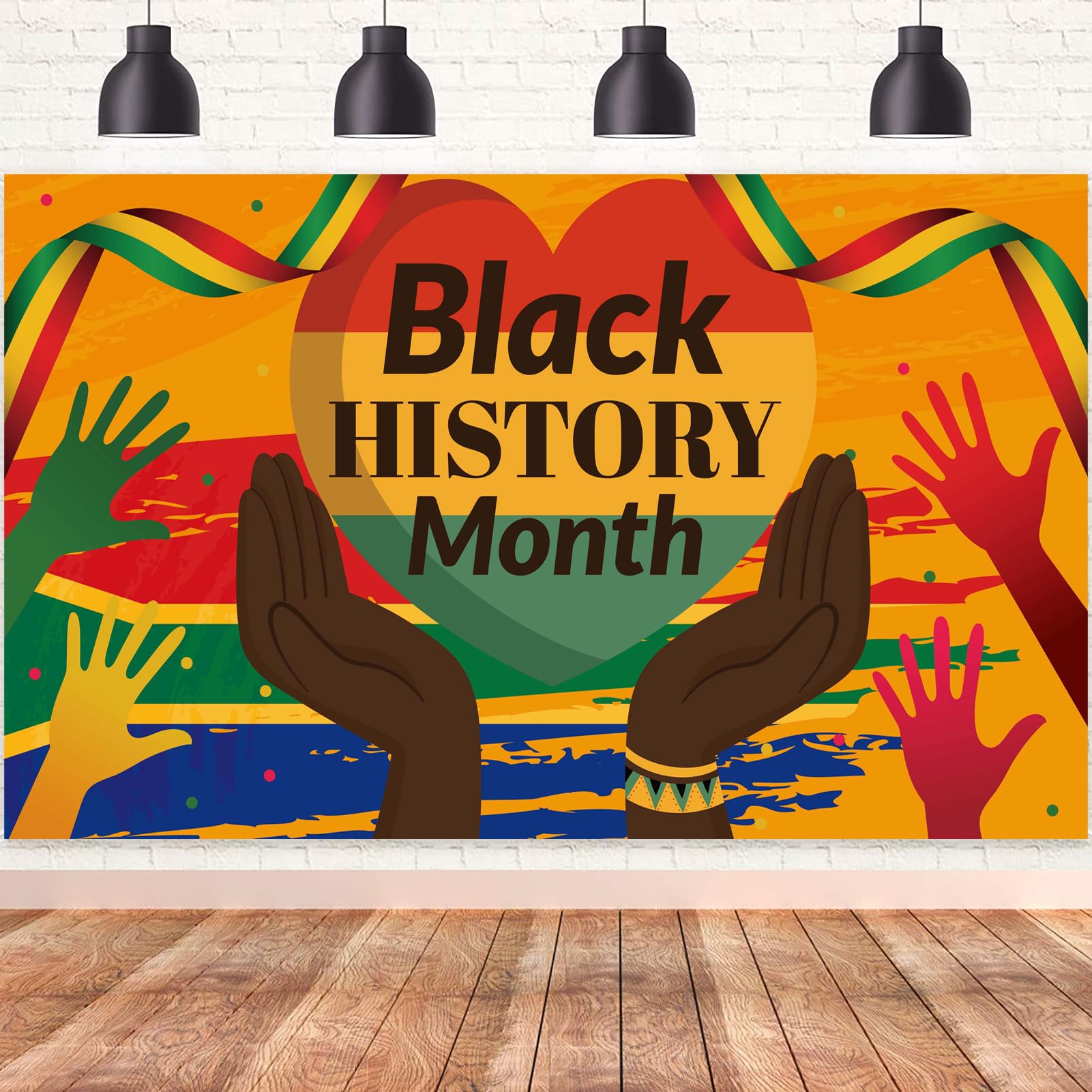 Black History Month Backdrop African American Black History Month Wall Posters Hanging Banner Black History Month Decorations Party Supplies