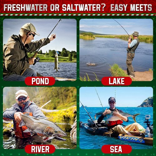 Fishing Advent Calendar 2025 - 24 Days of Lures | Perfect Gift for Men & Teen Boys